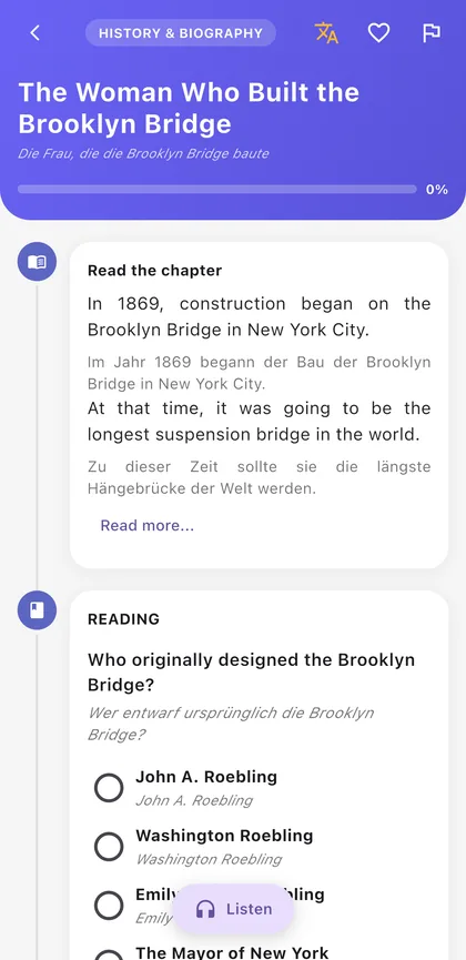 Story with translations